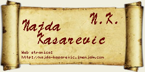 Najda Kašarević vizit kartica